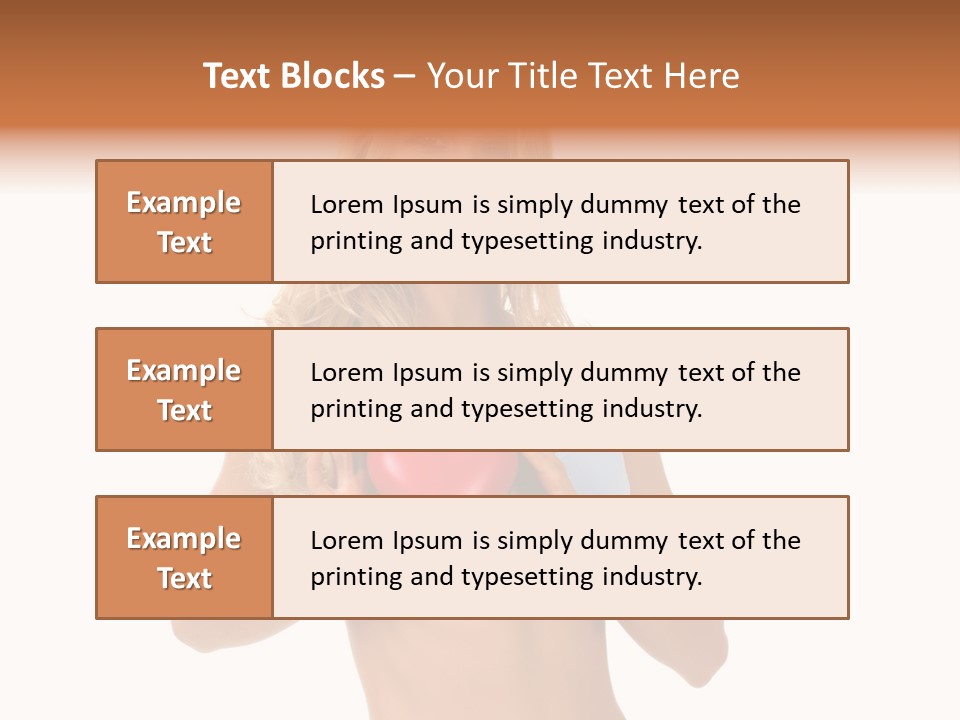 White Blonde Cute PowerPoint Template