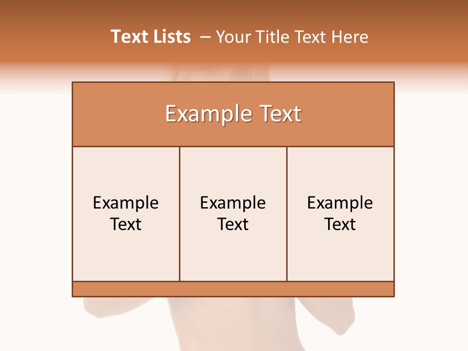 White Blonde Cute PowerPoint Template