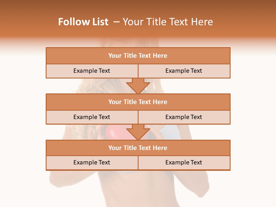 White Blonde Cute PowerPoint Template