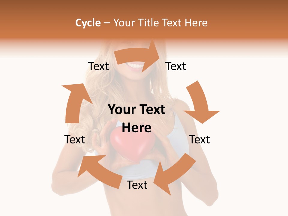 White Blonde Cute PowerPoint Template