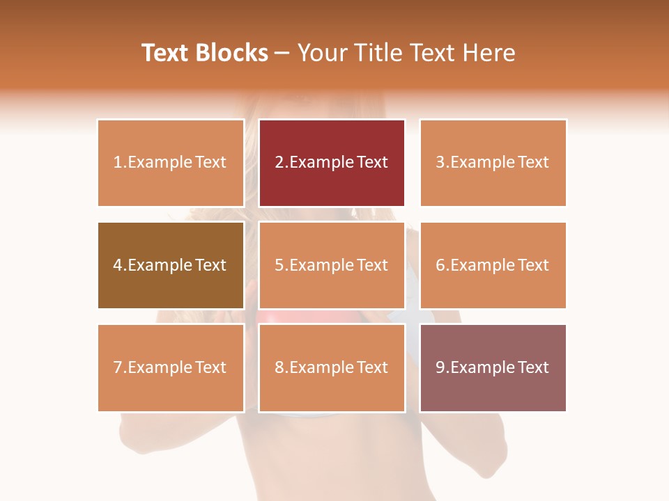 White Blonde Cute PowerPoint Template