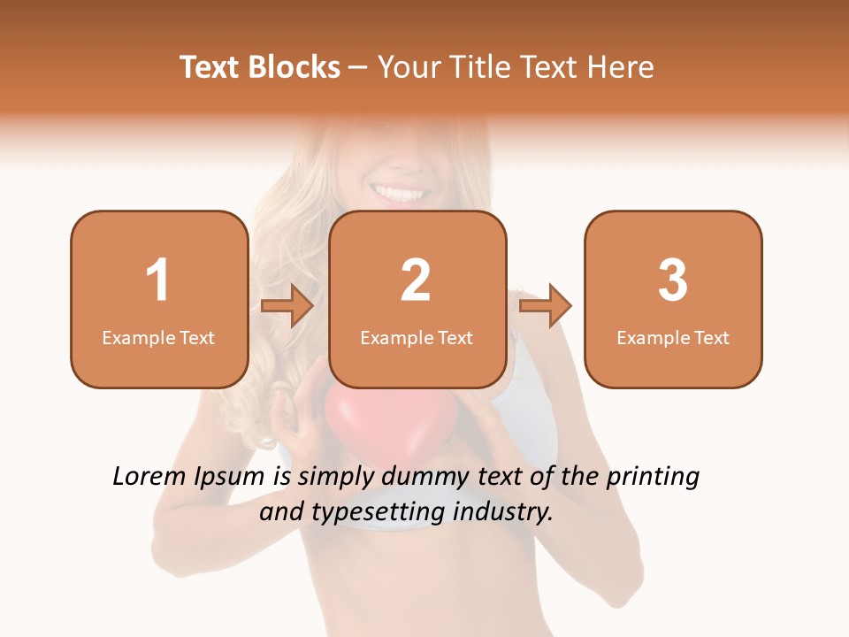 White Blonde Cute PowerPoint Template