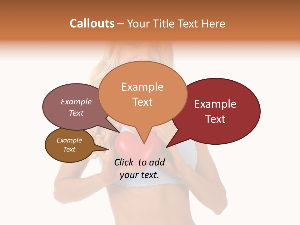 White Blonde Cute PowerPoint Template