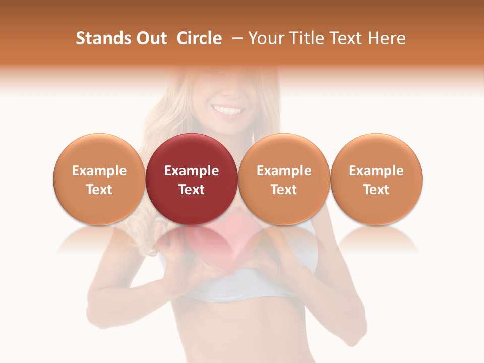 White Blonde Cute PowerPoint Template