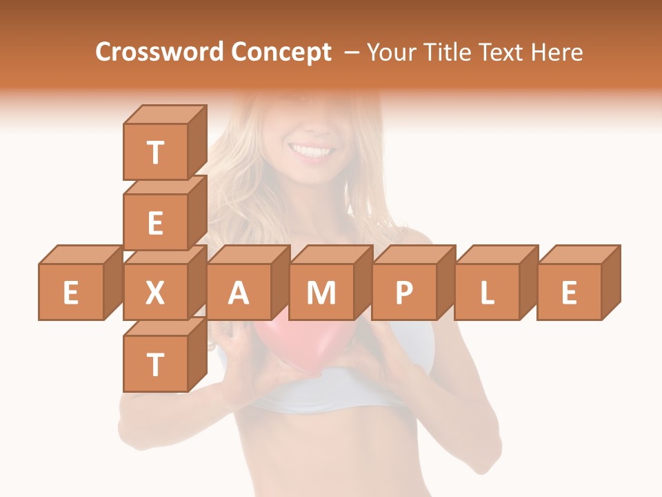 White Blonde Cute PowerPoint Template