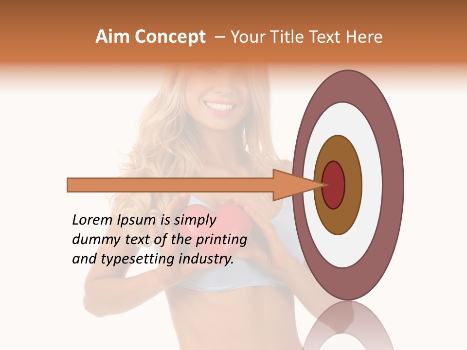 White Blonde Cute PowerPoint Template