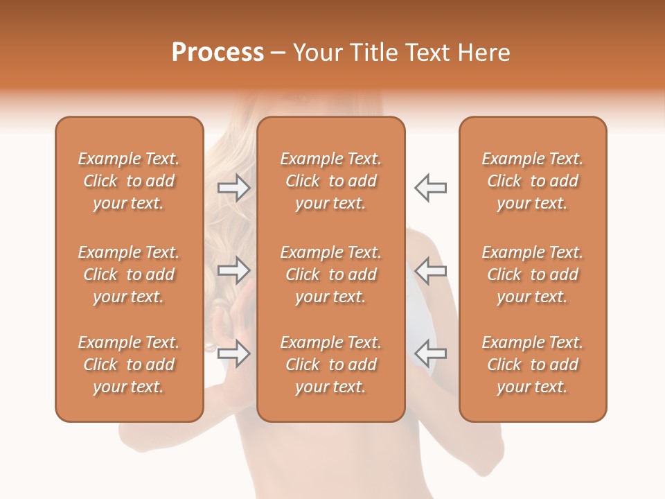 White Blonde Cute PowerPoint Template