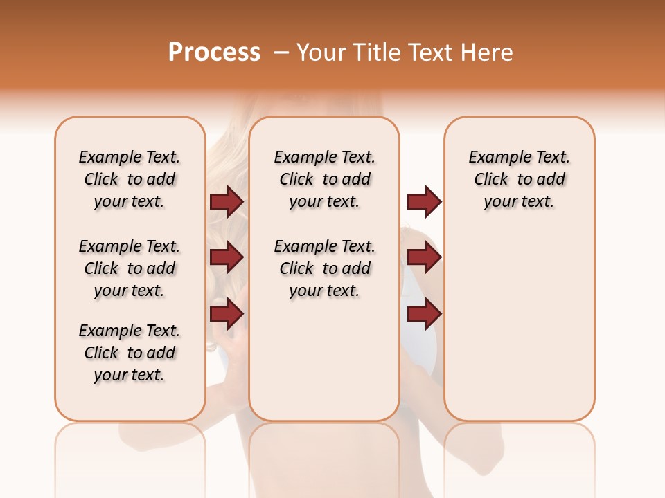 White Blonde Cute PowerPoint Template