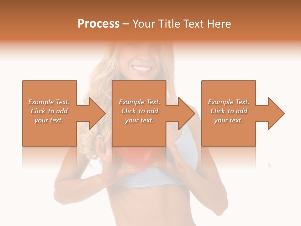 White Blonde Cute PowerPoint Template