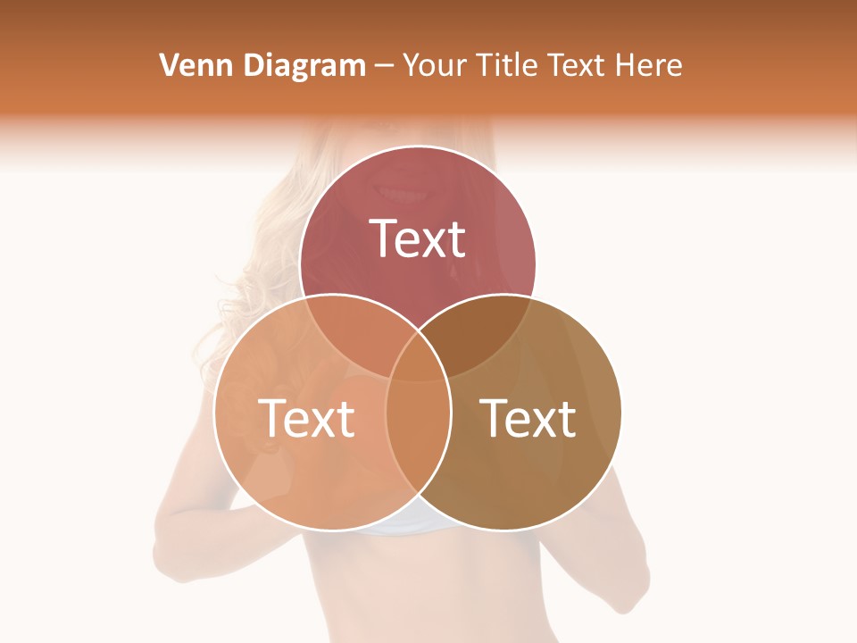 White Blonde Cute PowerPoint Template