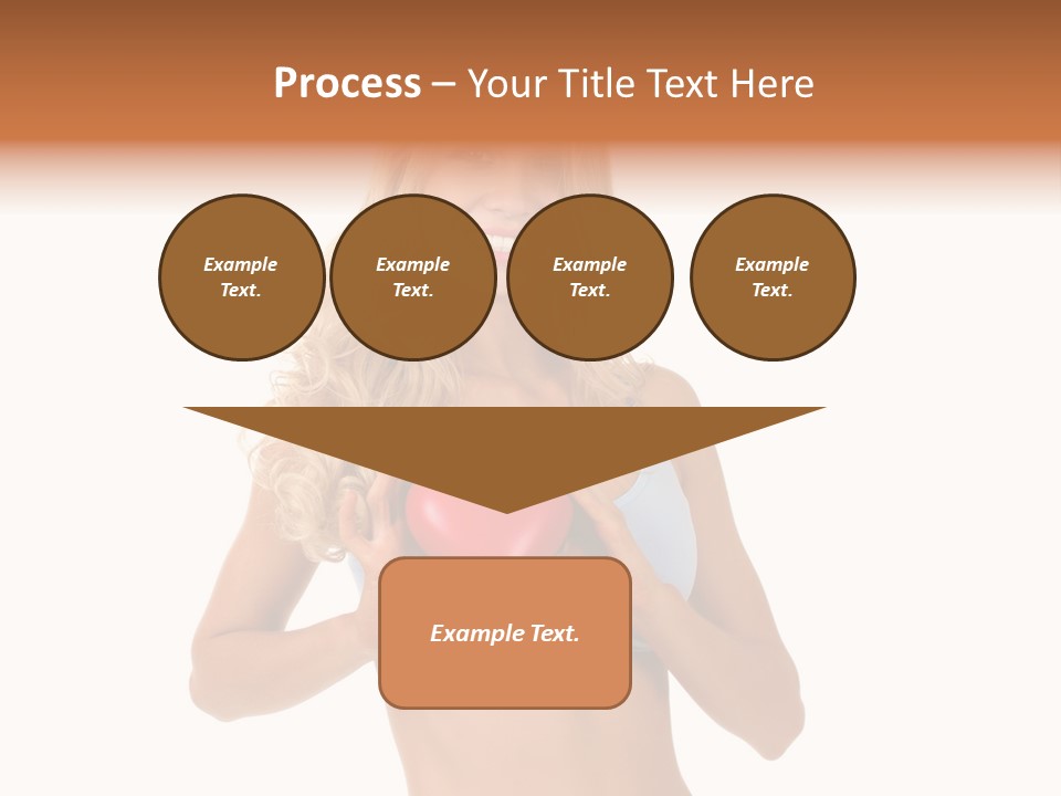 White Blonde Cute PowerPoint Template