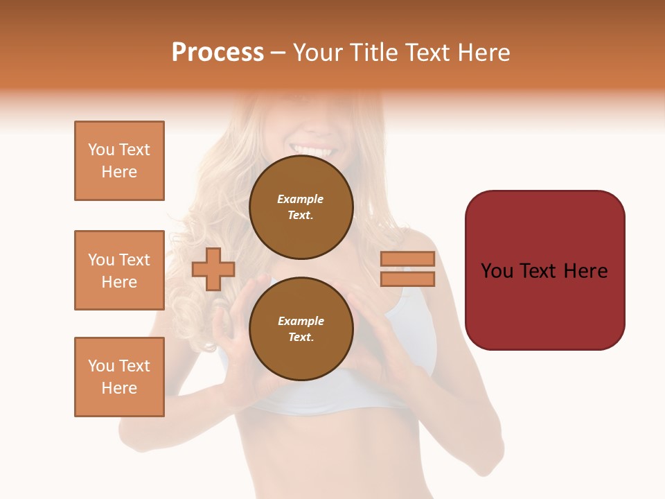 White Blonde Cute PowerPoint Template