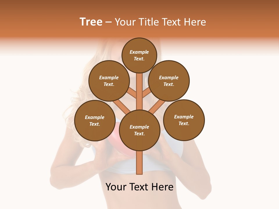 White Blonde Cute PowerPoint Template