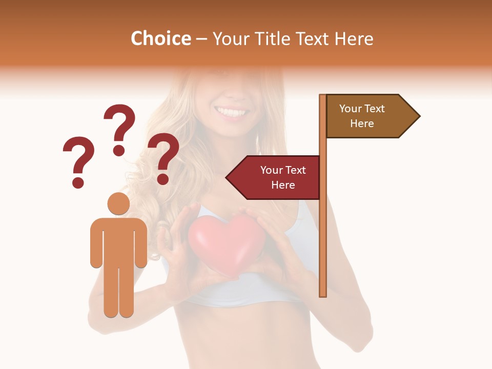 White Blonde Cute PowerPoint Template