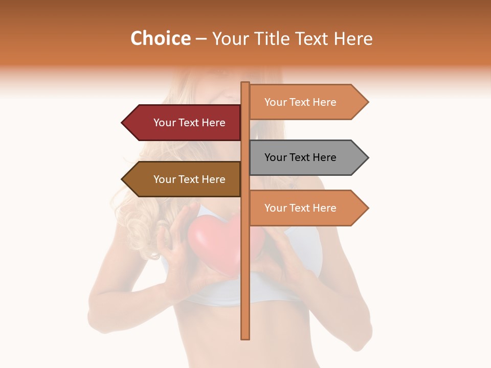 White Blonde Cute PowerPoint Template