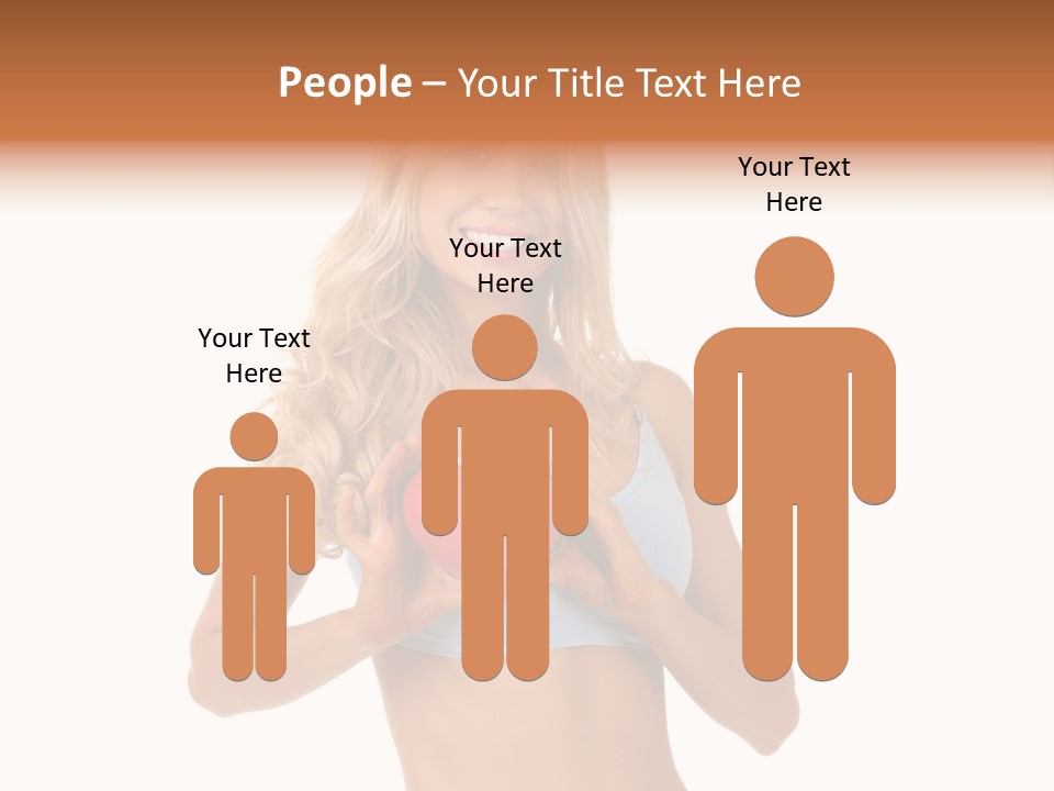 White Blonde Cute PowerPoint Template