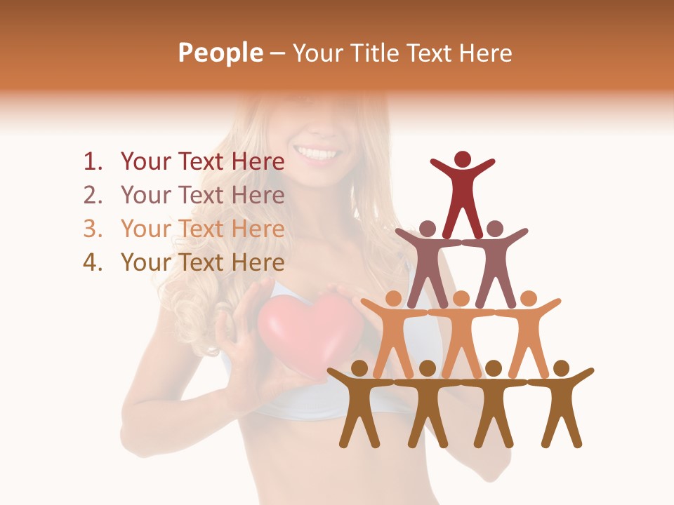 White Blonde Cute PowerPoint Template