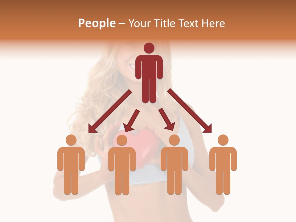 White Blonde Cute PowerPoint Template