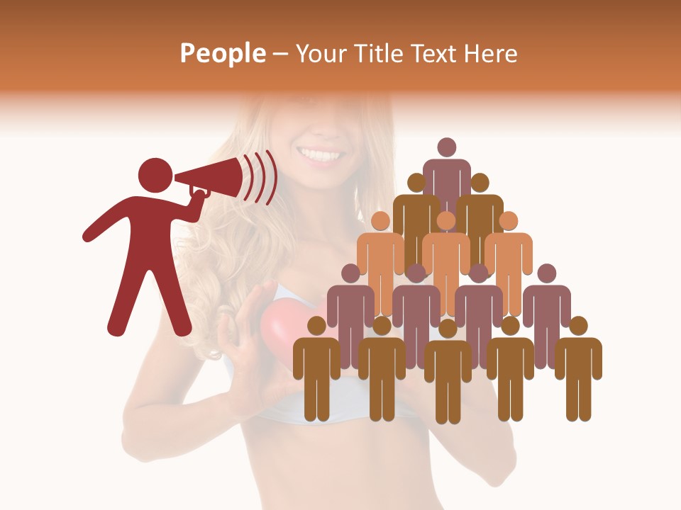 White Blonde Cute PowerPoint Template