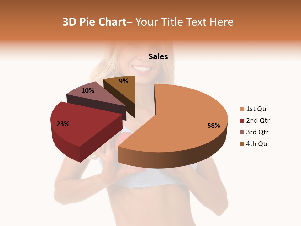 White Blonde Cute PowerPoint Template