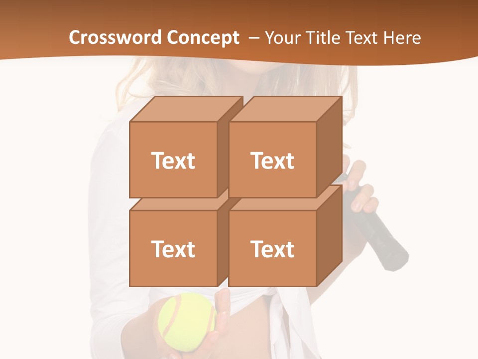 Sport Skirt White PowerPoint Template