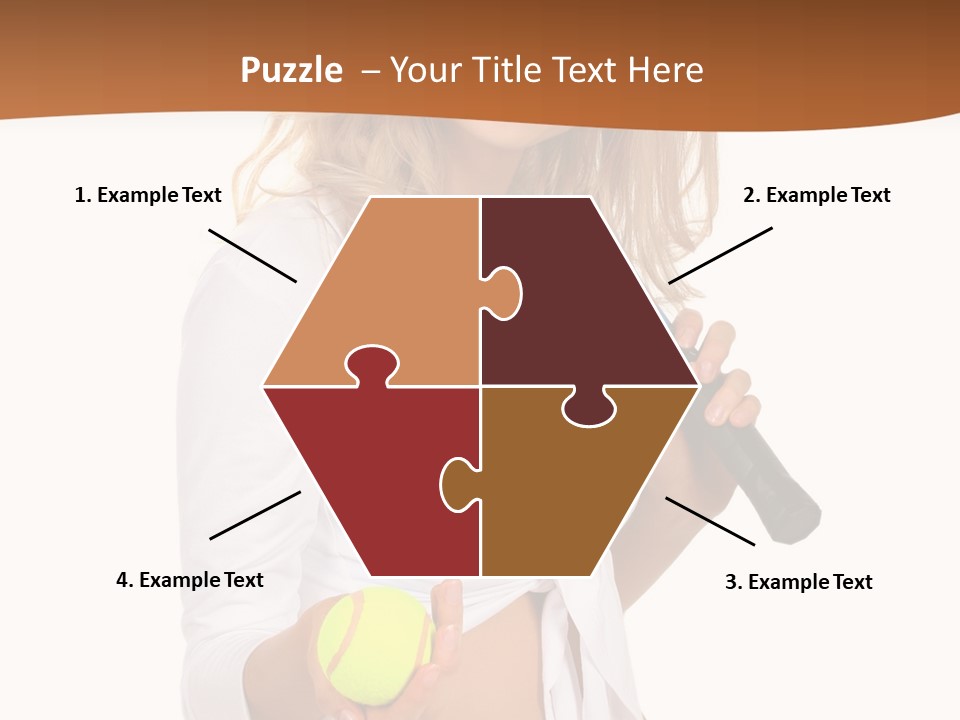 Sport Skirt White PowerPoint Template