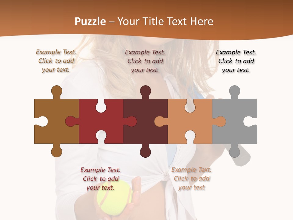 Sport Skirt White PowerPoint Template