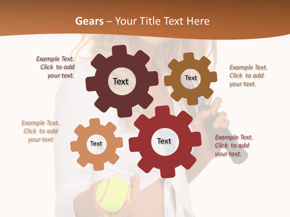 Sport Skirt White PowerPoint Template