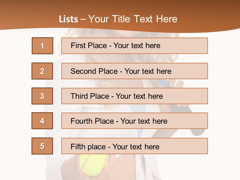 Sport Skirt White PowerPoint Template