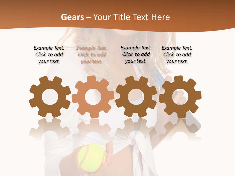 Sport Skirt White PowerPoint Template