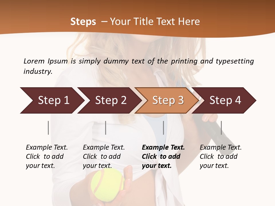 Sport Skirt White PowerPoint Template