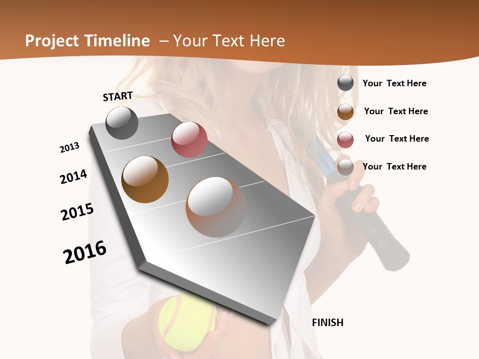 Sport Skirt White PowerPoint Template