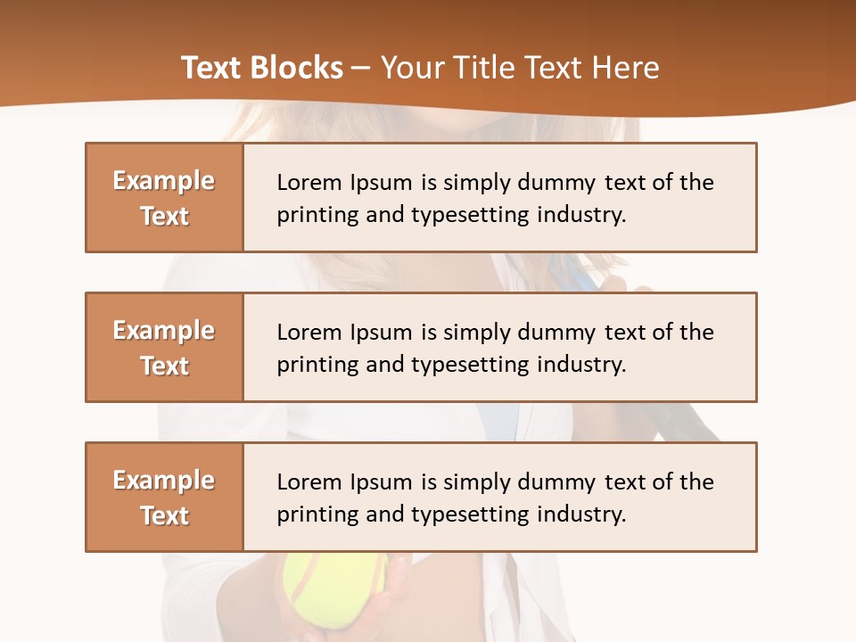 Sport Skirt White PowerPoint Template