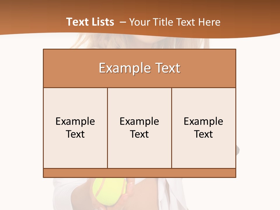 Sport Skirt White PowerPoint Template