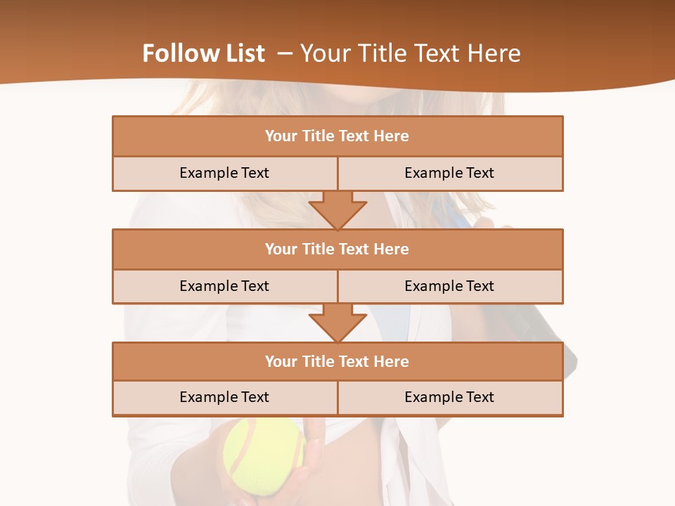 Sport Skirt White PowerPoint Template