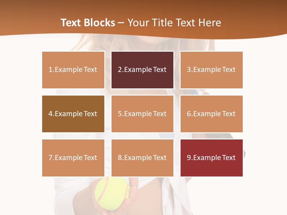 Sport Skirt White PowerPoint Template