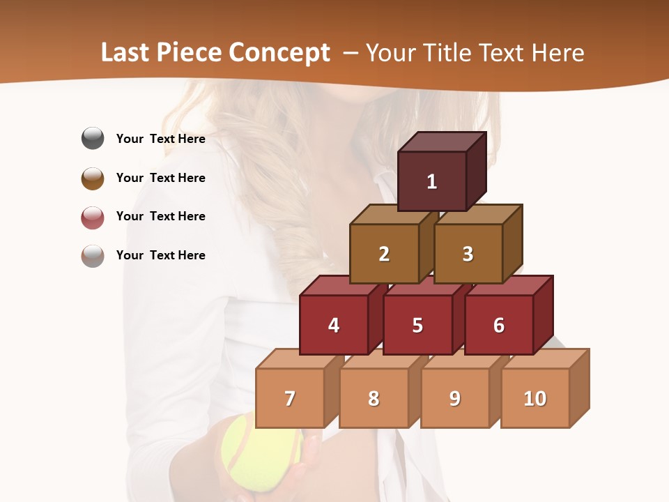 Sport Skirt White PowerPoint Template