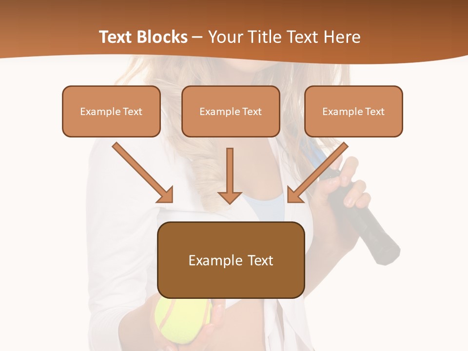 Sport Skirt White PowerPoint Template