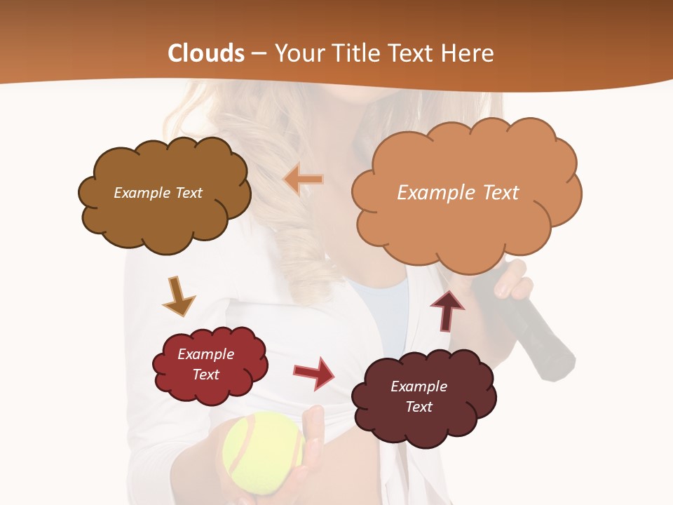 Sport Skirt White PowerPoint Template