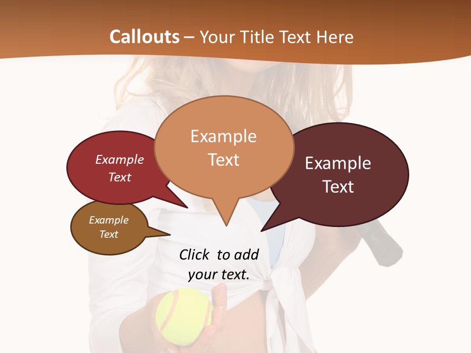 Sport Skirt White PowerPoint Template