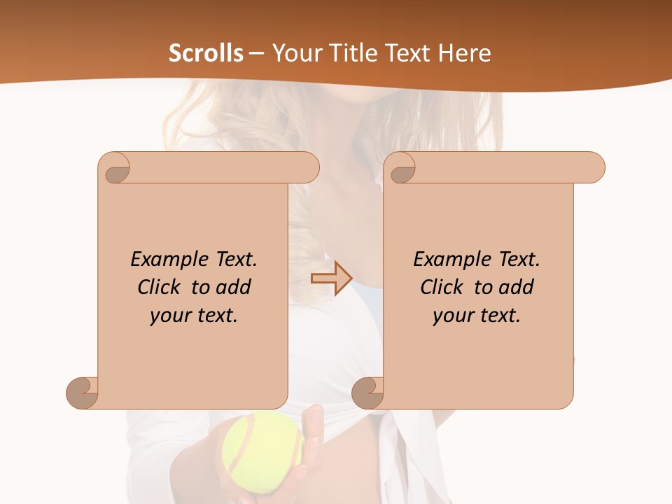 Sport Skirt White PowerPoint Template