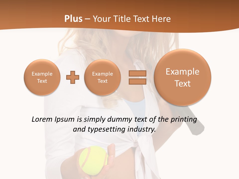 Sport Skirt White PowerPoint Template