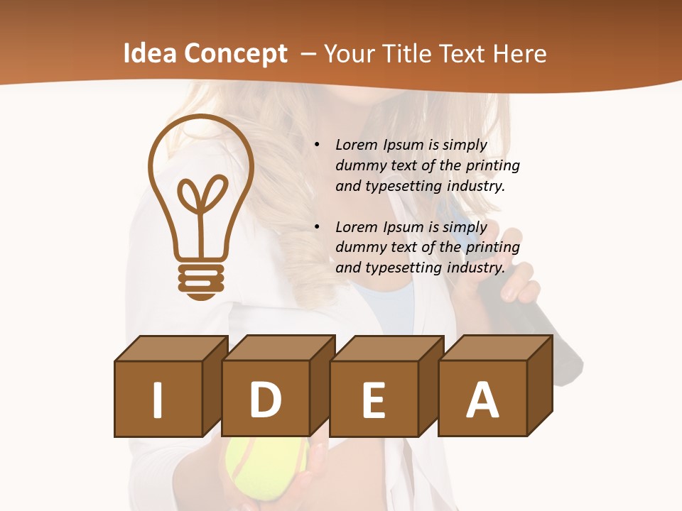 Sport Skirt White PowerPoint Template