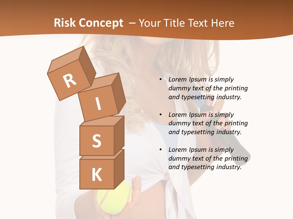 Sport Skirt White PowerPoint Template
