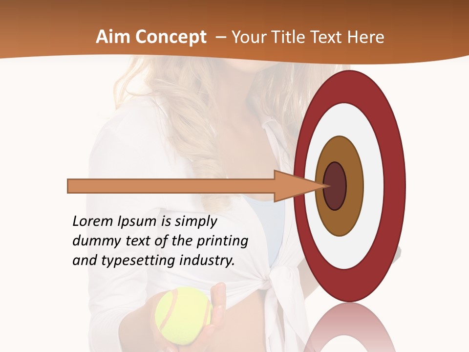 Sport Skirt White PowerPoint Template