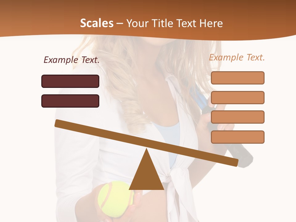 Sport Skirt White PowerPoint Template