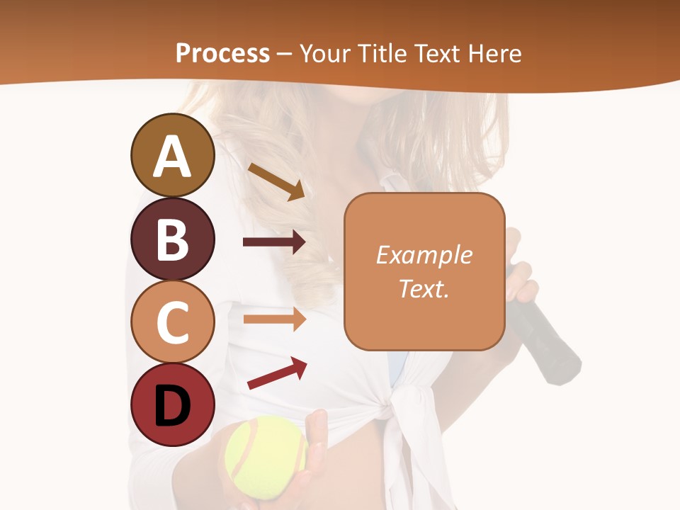 Sport Skirt White PowerPoint Template