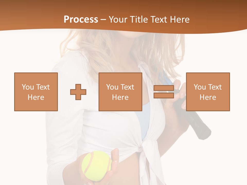 Sport Skirt White PowerPoint Template