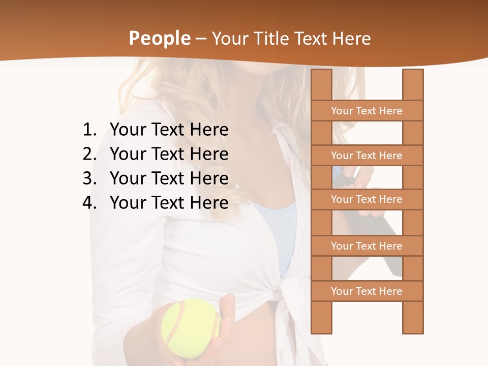 Sport Skirt White PowerPoint Template