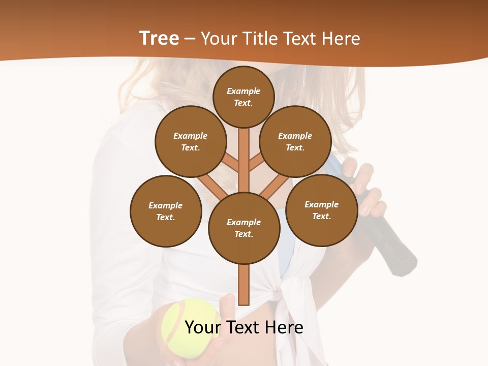 Sport Skirt White PowerPoint Template